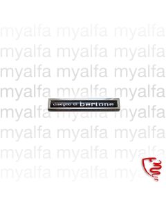 Emblem "disegno di Bertone" GT Bertone Bj.1969-77 Kunststoff
