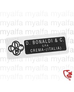 Aufkleber Bonaldi / Crema      Bremskraftverstärker, silber 